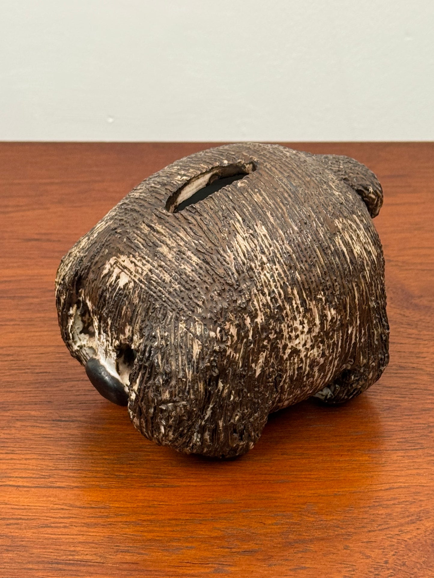 Dog money box by Briglin pottery