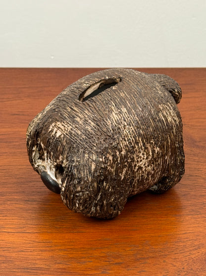 Dog money box by Briglin pottery