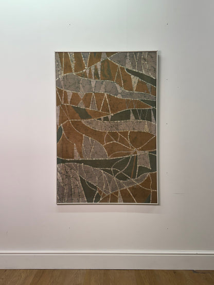 1960s Batik textile artwork by Irene Browning