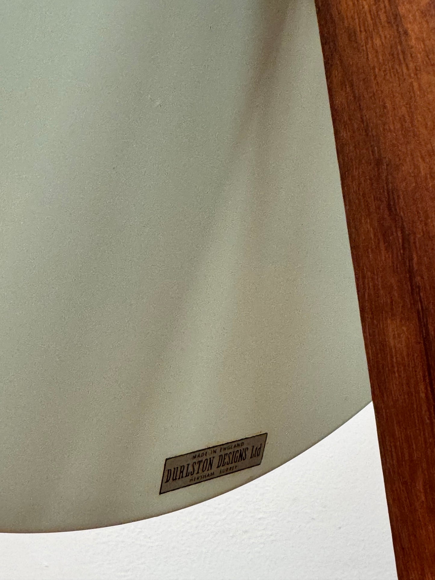 Teak and steel Durlston mirror