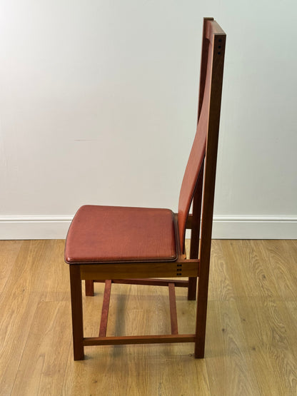 Contemporary Arts and Crafts high back chair