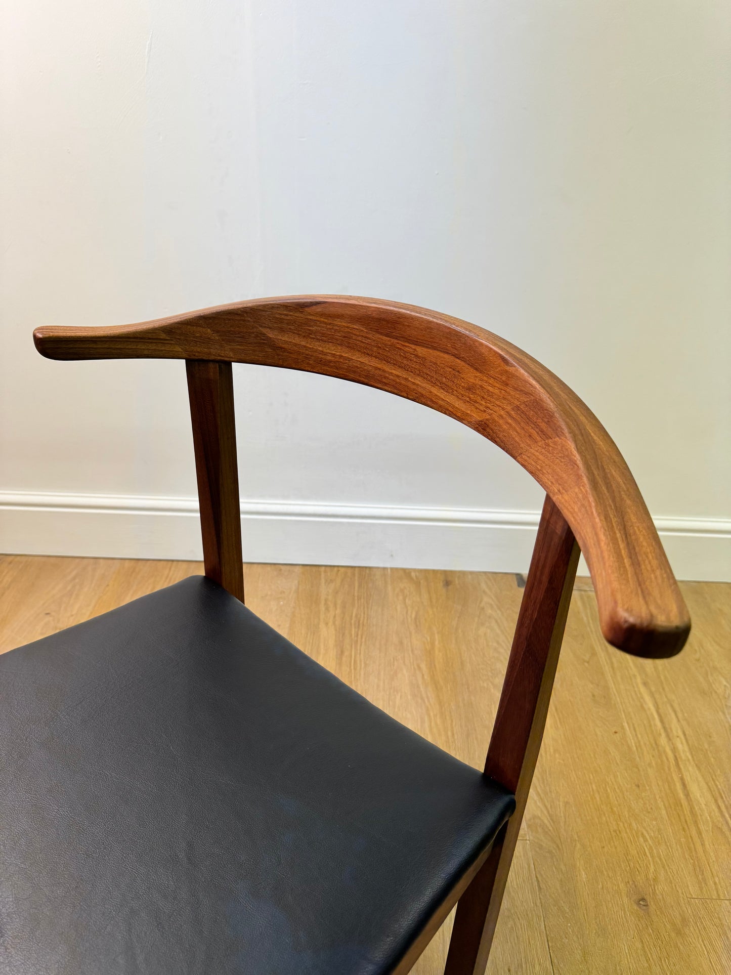 Teak cow horn chair 1960s