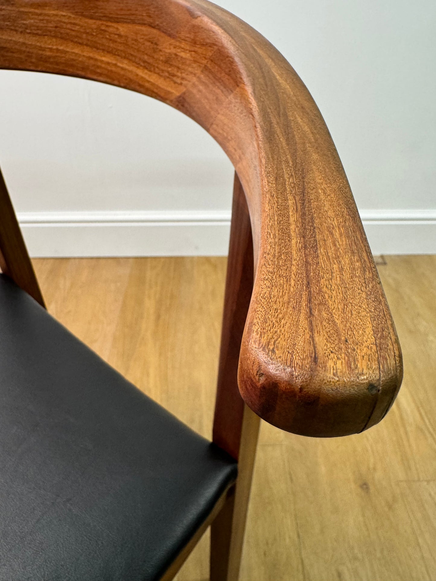 Teak cow horn chair 1960s
