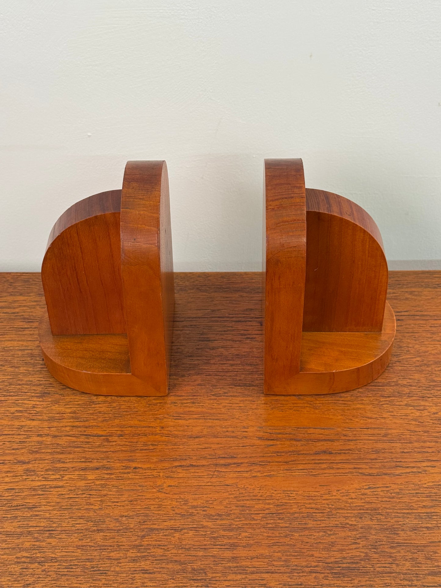 1930s wooden bookends