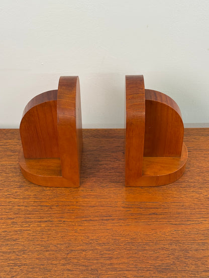 1930s wooden bookends