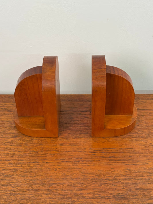 1930s wooden bookends