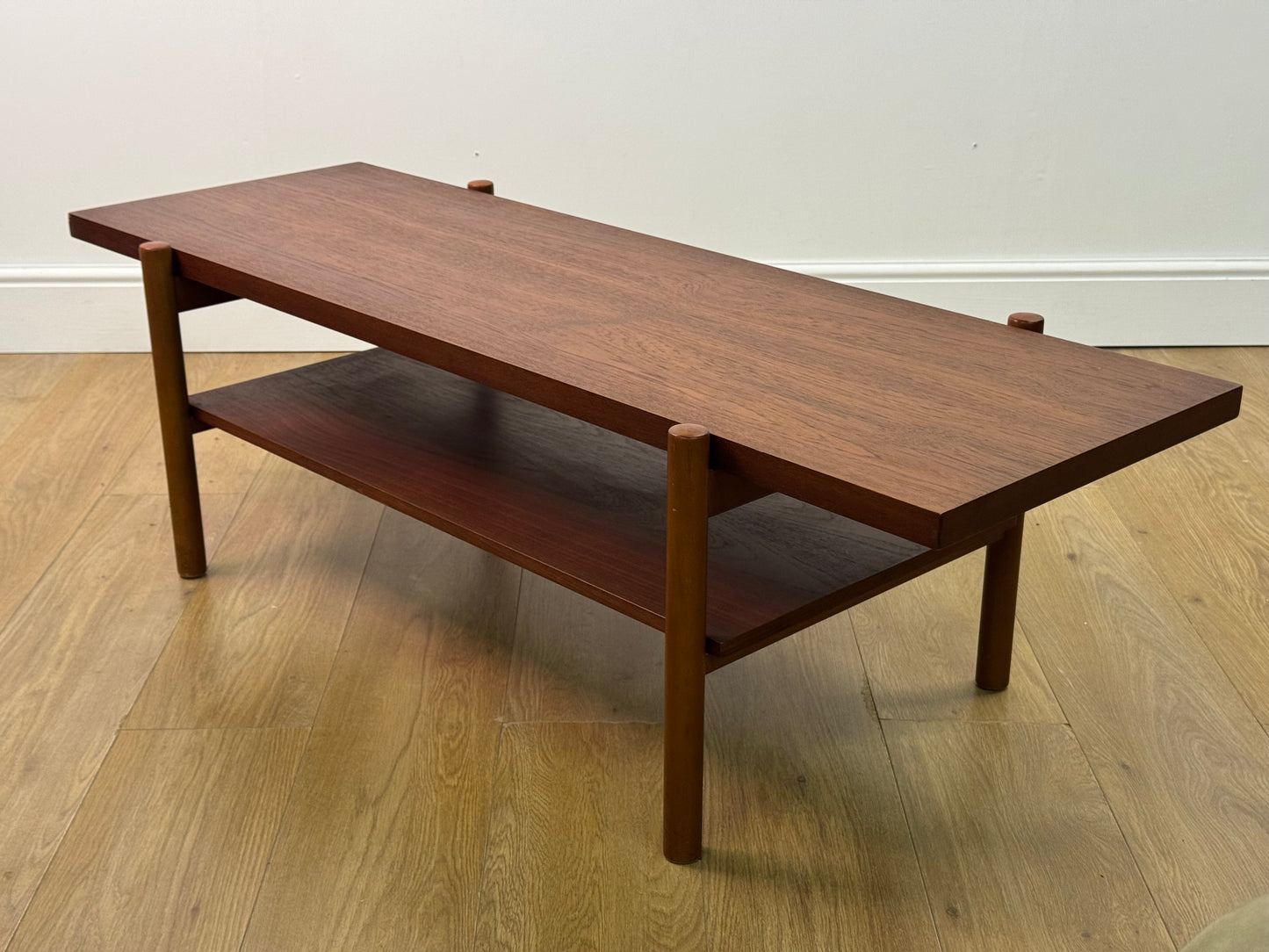 Teak low coffee table 1960s