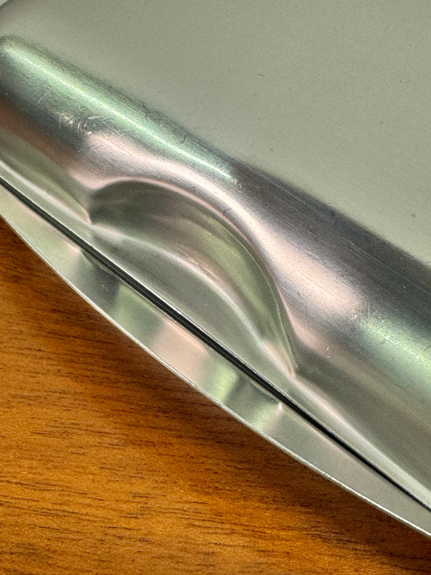 Stainless steel butter dish by Nutbrown