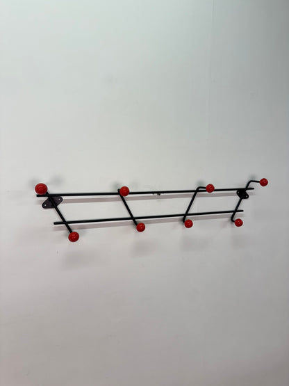 1950s atomic ball metal coat hooks
