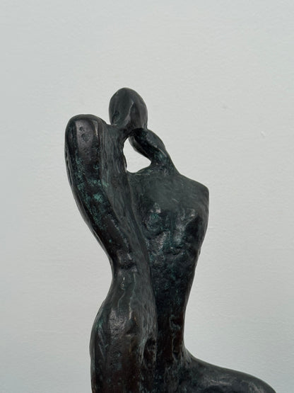 1980s bronze sculpture by Kim Yong Jung