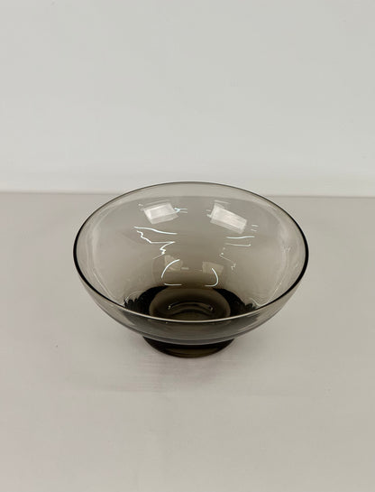 Whitefriars grey glass bowl 1960s