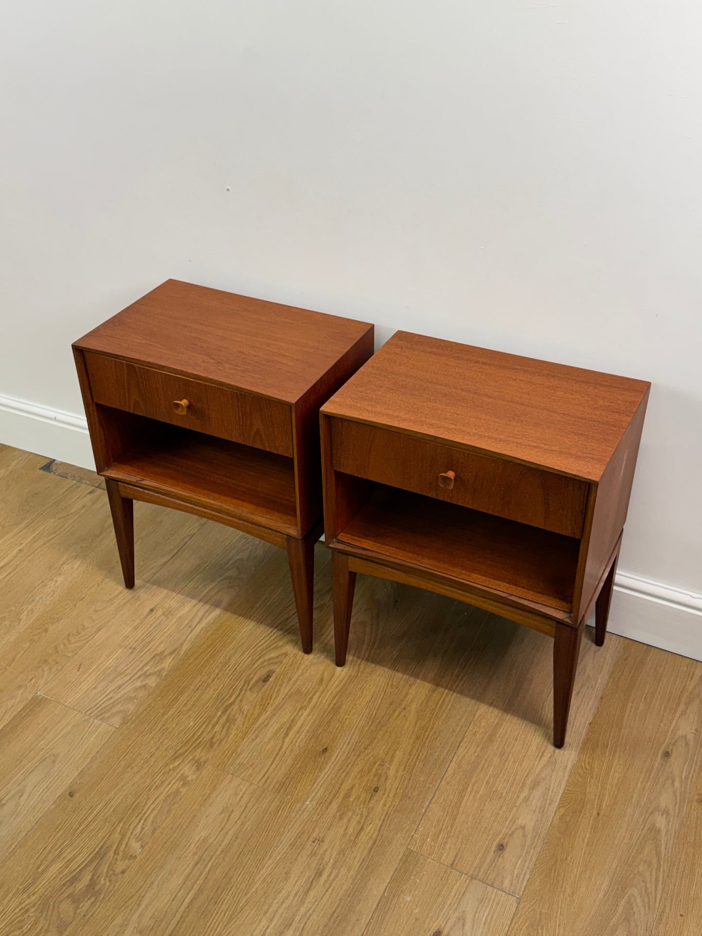 Teak bedside drawers by Macintosh  1960s