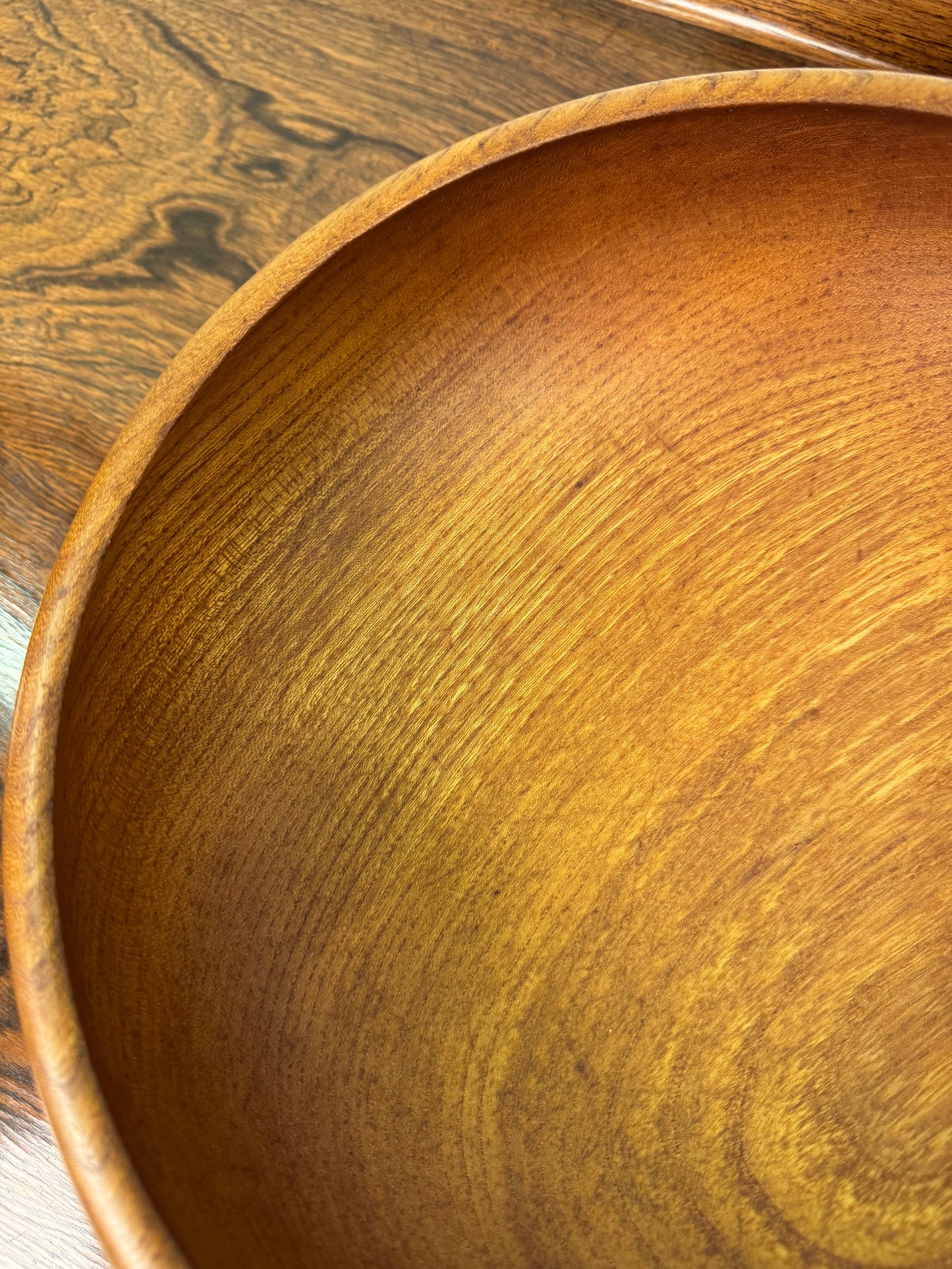 1960s teak turned salad bowl