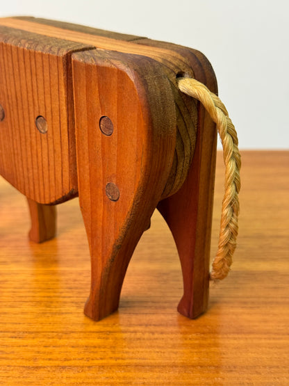 1970s wooden cow