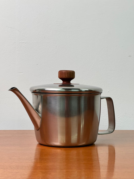 Stainless steel tea pot by Gerald Benney