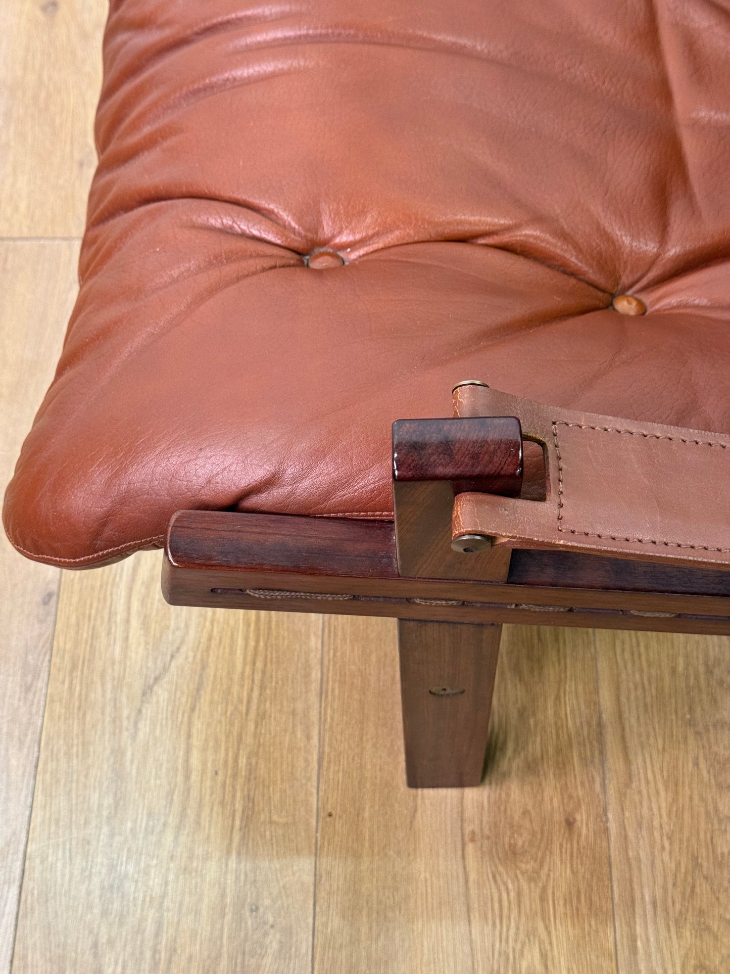 1960s leather Hunter chair by Torbjorn Afdal