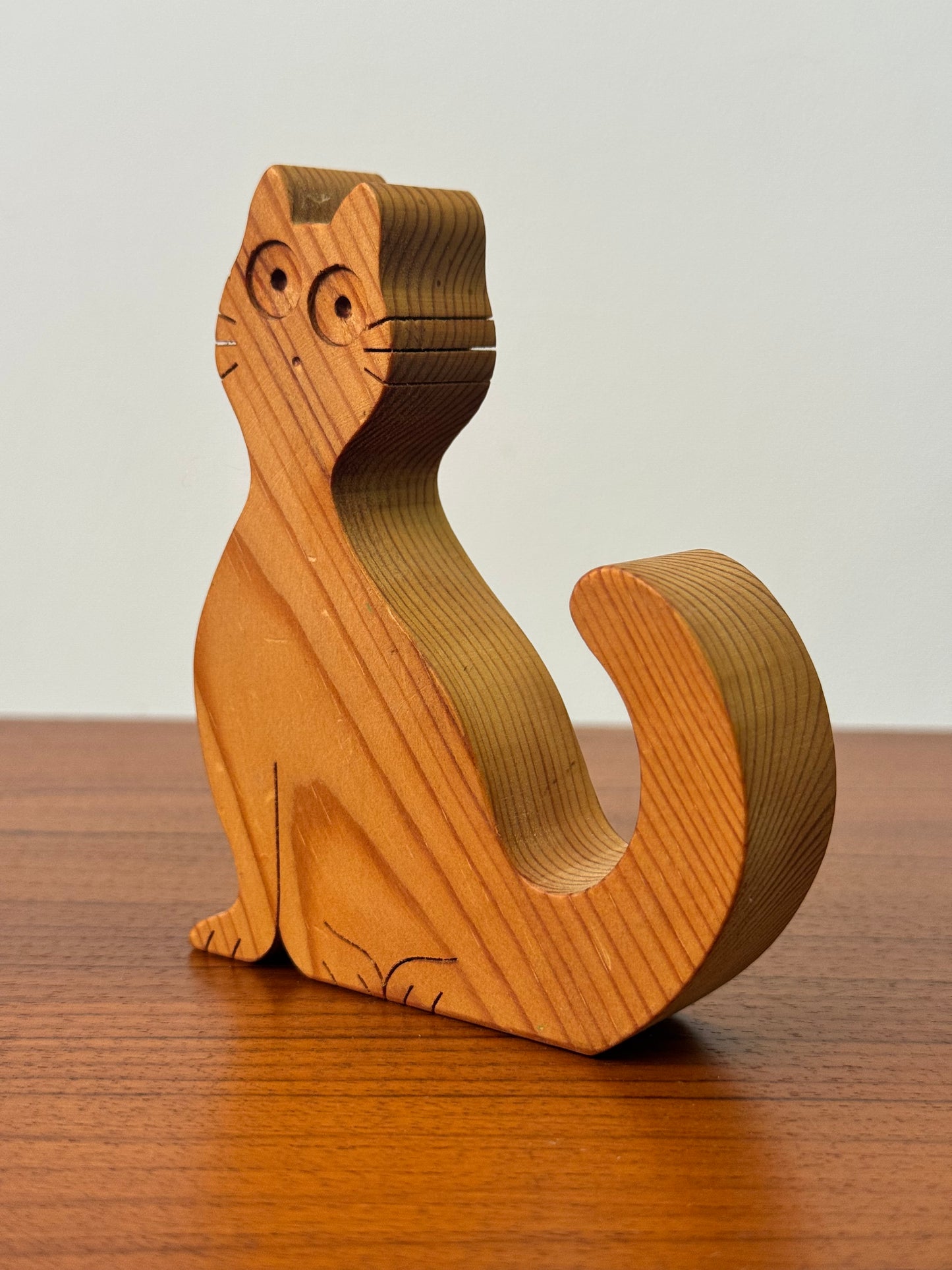 1980s wood cats by Paul O’Donnell