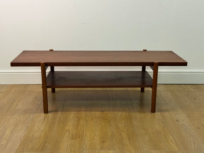 Teak low coffee table 1960s