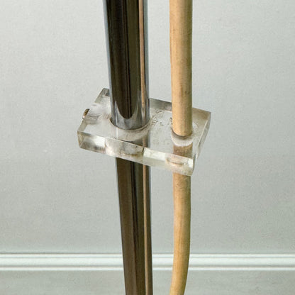 Orange 1970s floor lamp by Guzzini Italy