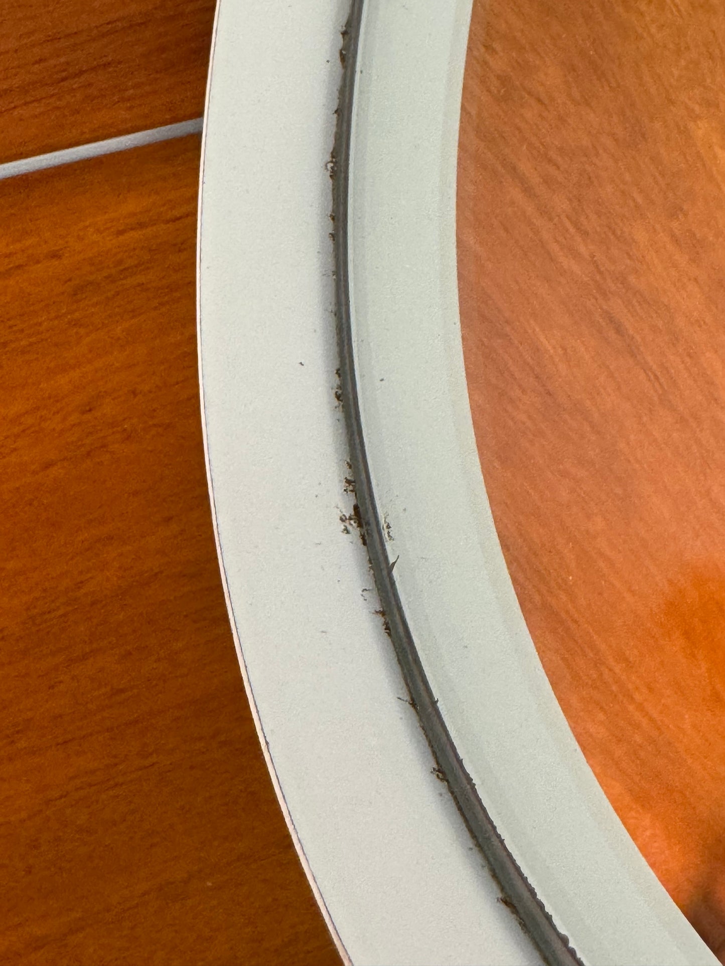 Teak and steel Durlston mirror