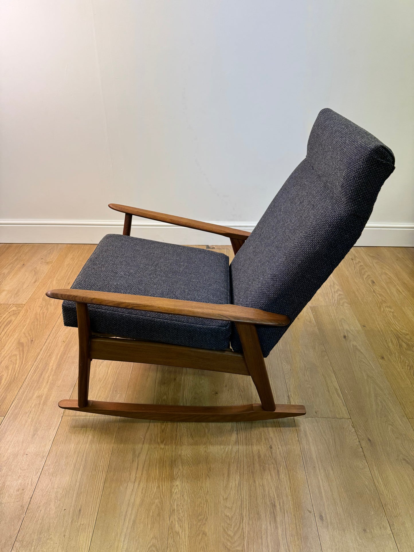 1960s teak rocking chair by Furniture productions