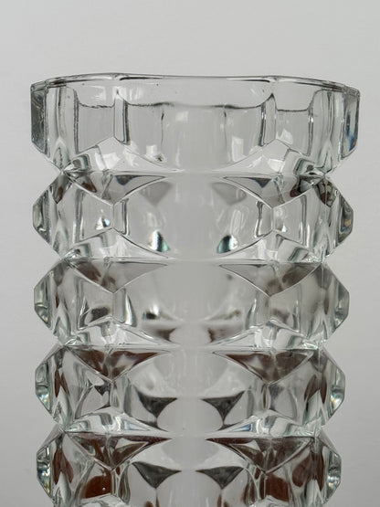 1970s moulded glass vase by Jacques George Durand