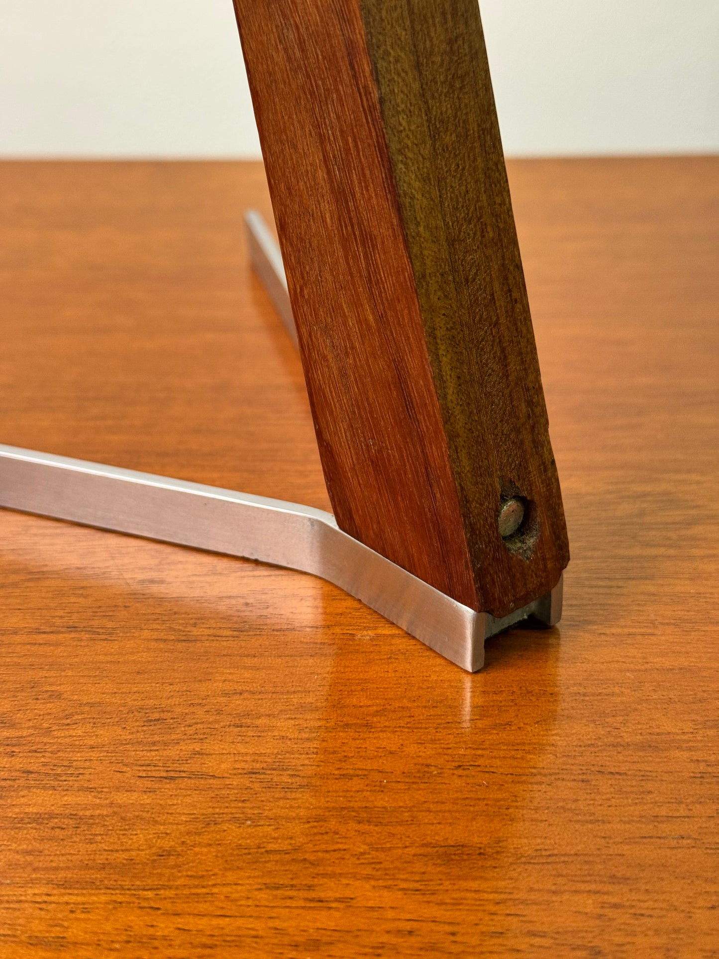 Teak and steel Durlston mirror