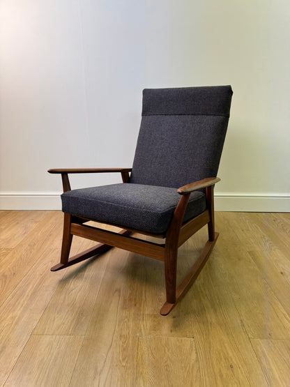 1960s teak rocking chair by Furniture productions