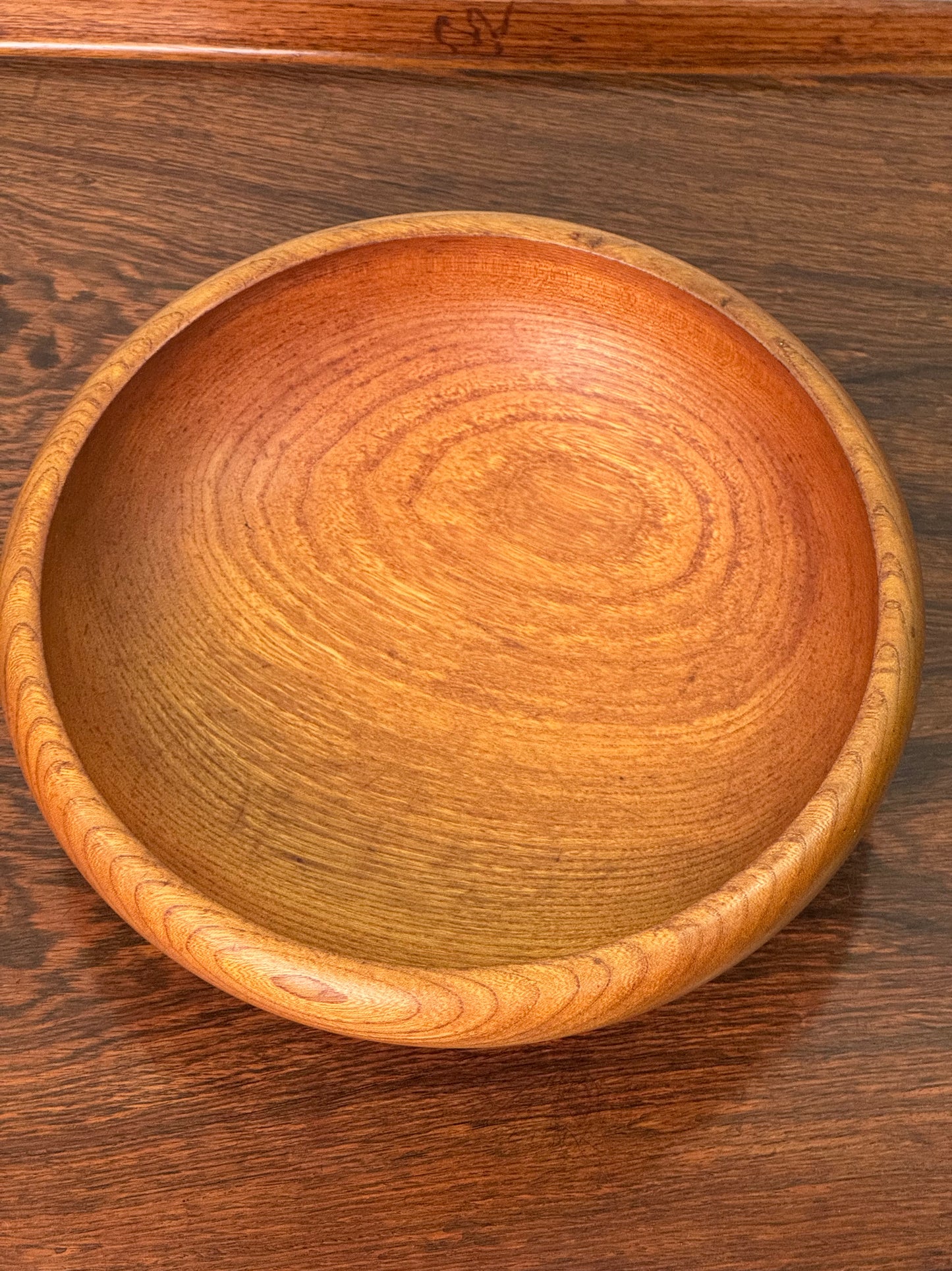 1960s teak turned salad bowl