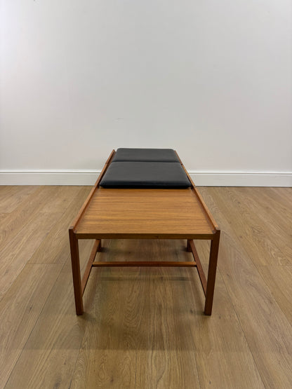 Set of 3 teak side tables/seats made in Norway