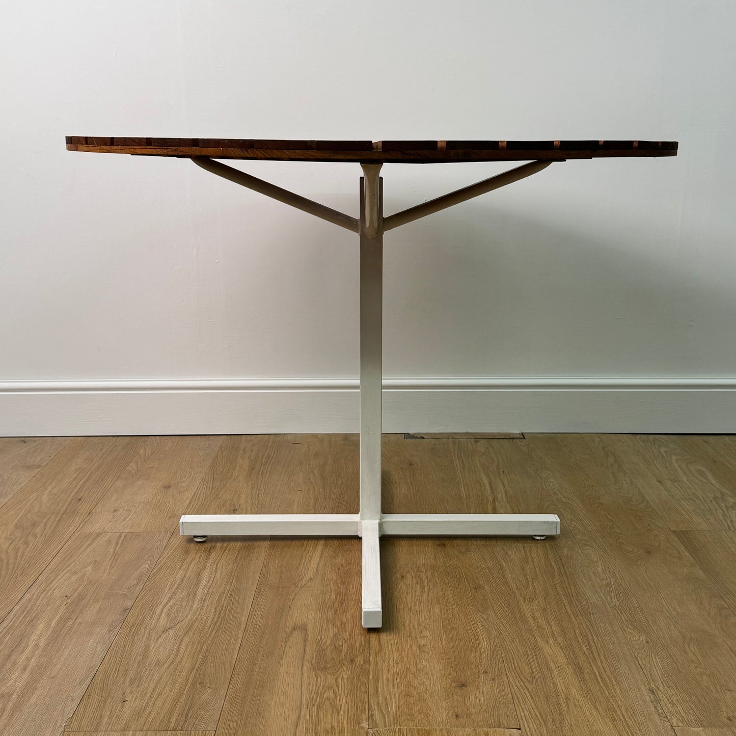 Teak Sunburst garden table by Daneline Denmark 1970s