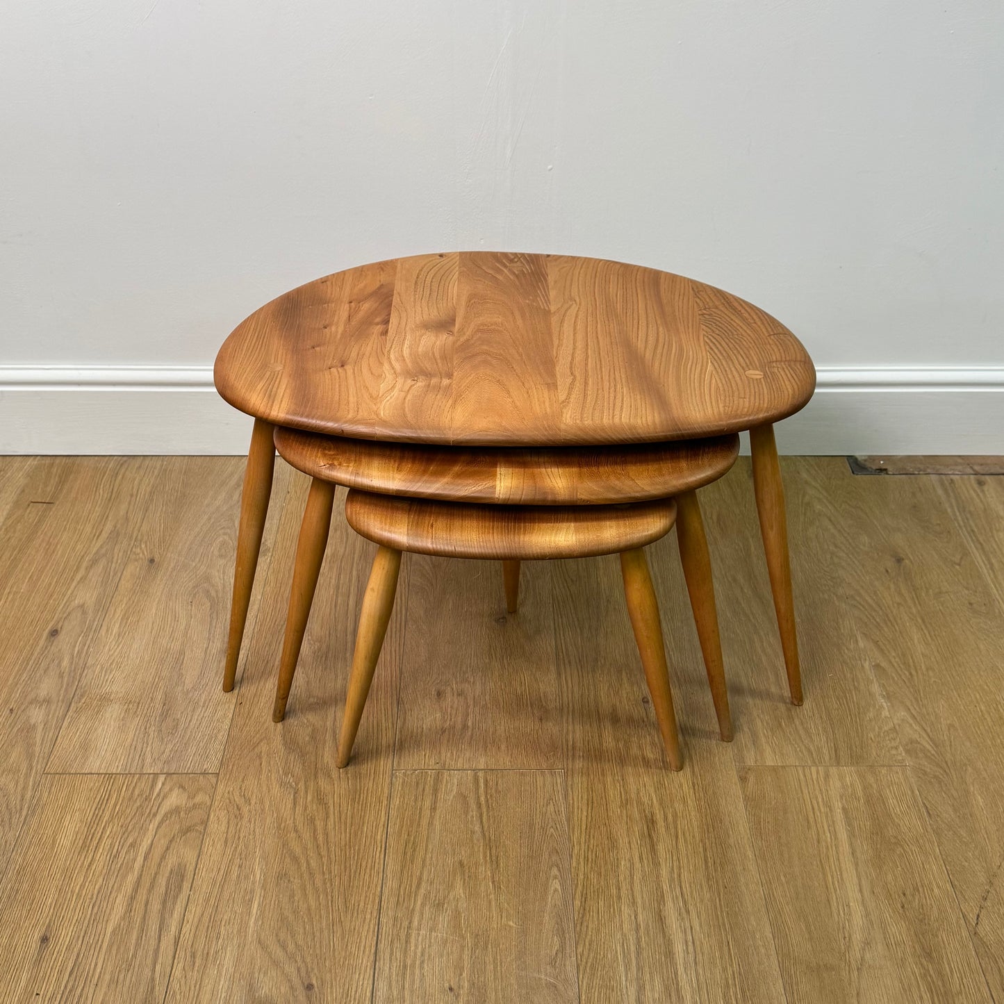 1960s Ercol Pebble nest of tables