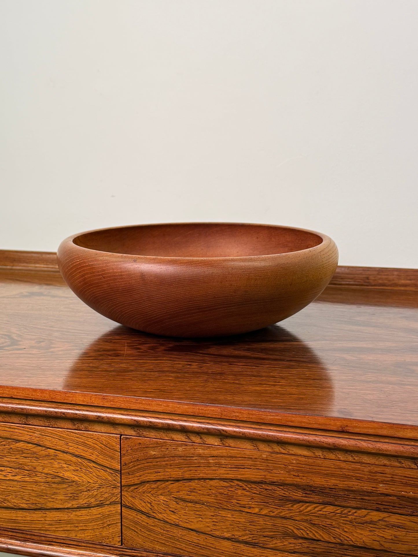 1960s teak turned salad bowl