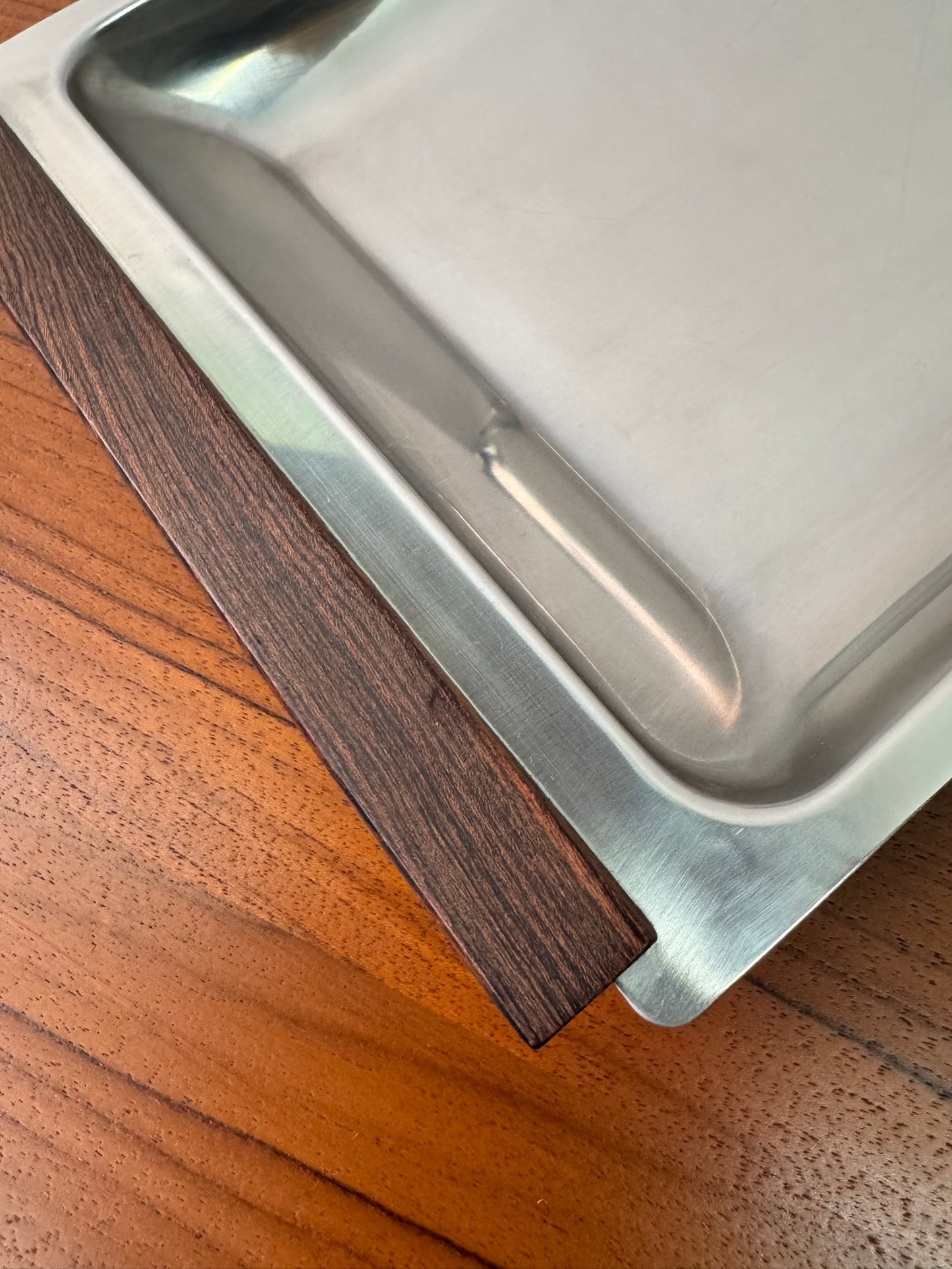 Danish stainless steel serving dishes