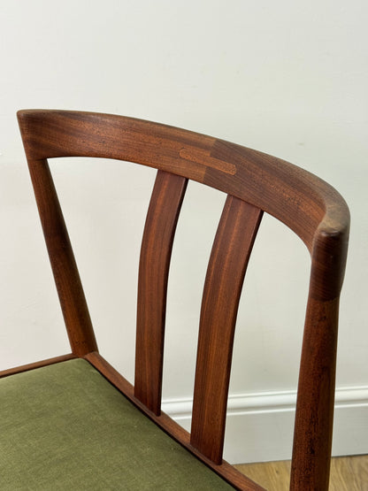 Set of six Danish teak dining chairs