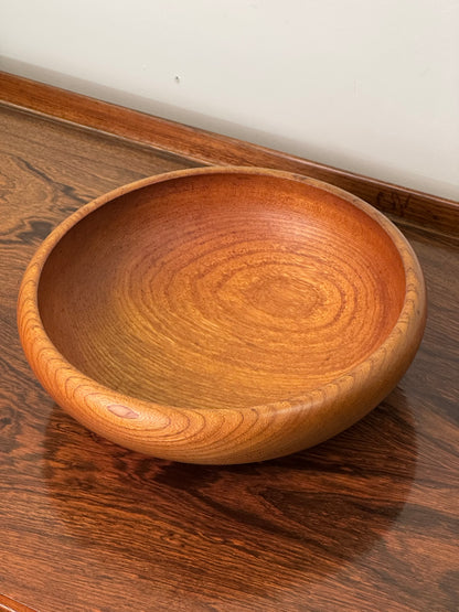 1960s teak turned salad bowl