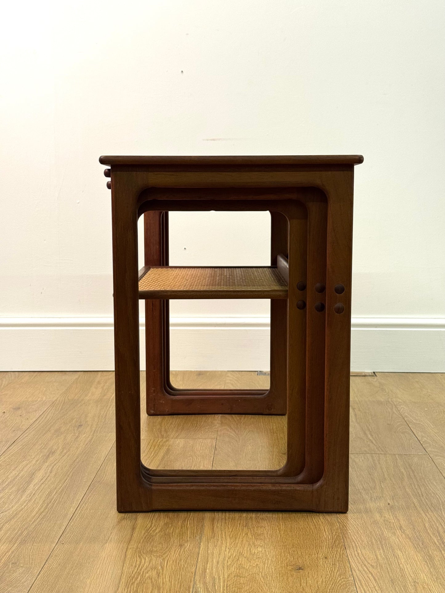Danish teak nest of tables by Silkeborg