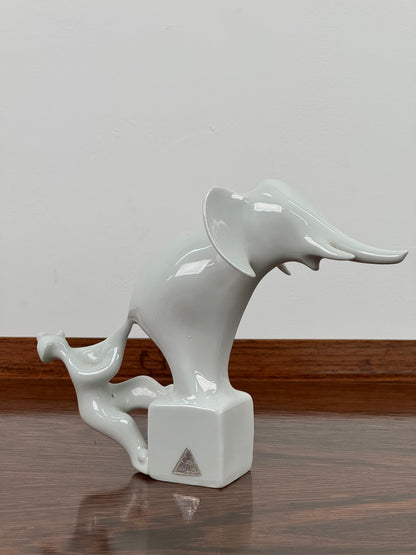 1960s Royal Dux stylised Elephant and Clown