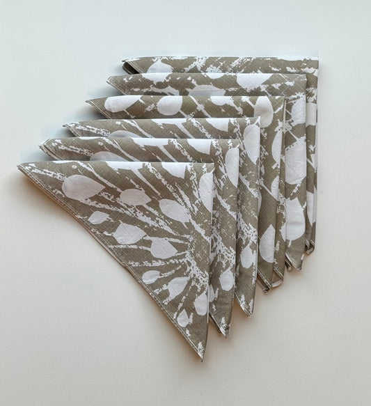 1960s sunburst napkins by Irene Browning