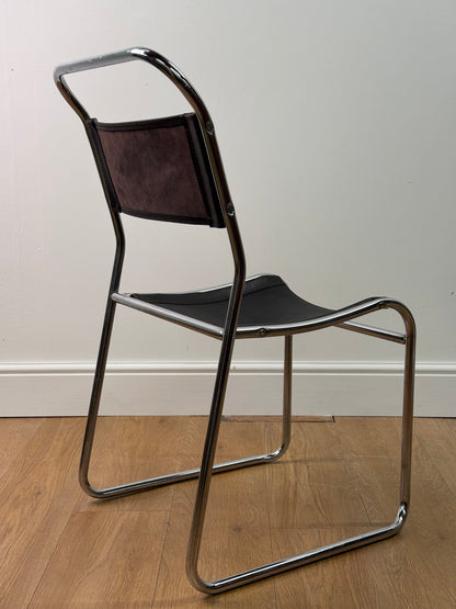 Chrome & leather tubular steel chair by Cox & co 1930s