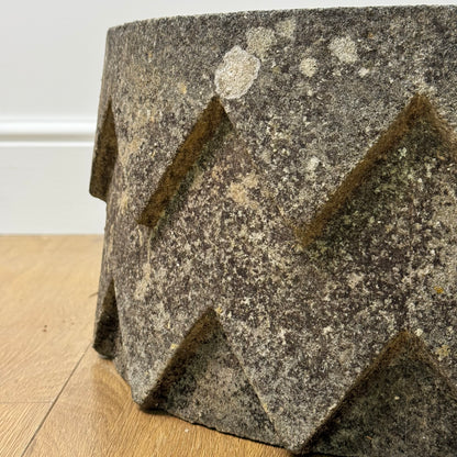 Art deco style reconstituted stone planter
