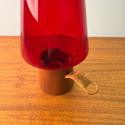 1960s Danish teak candle holder