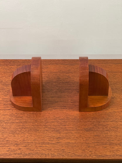 1930s wooden bookends