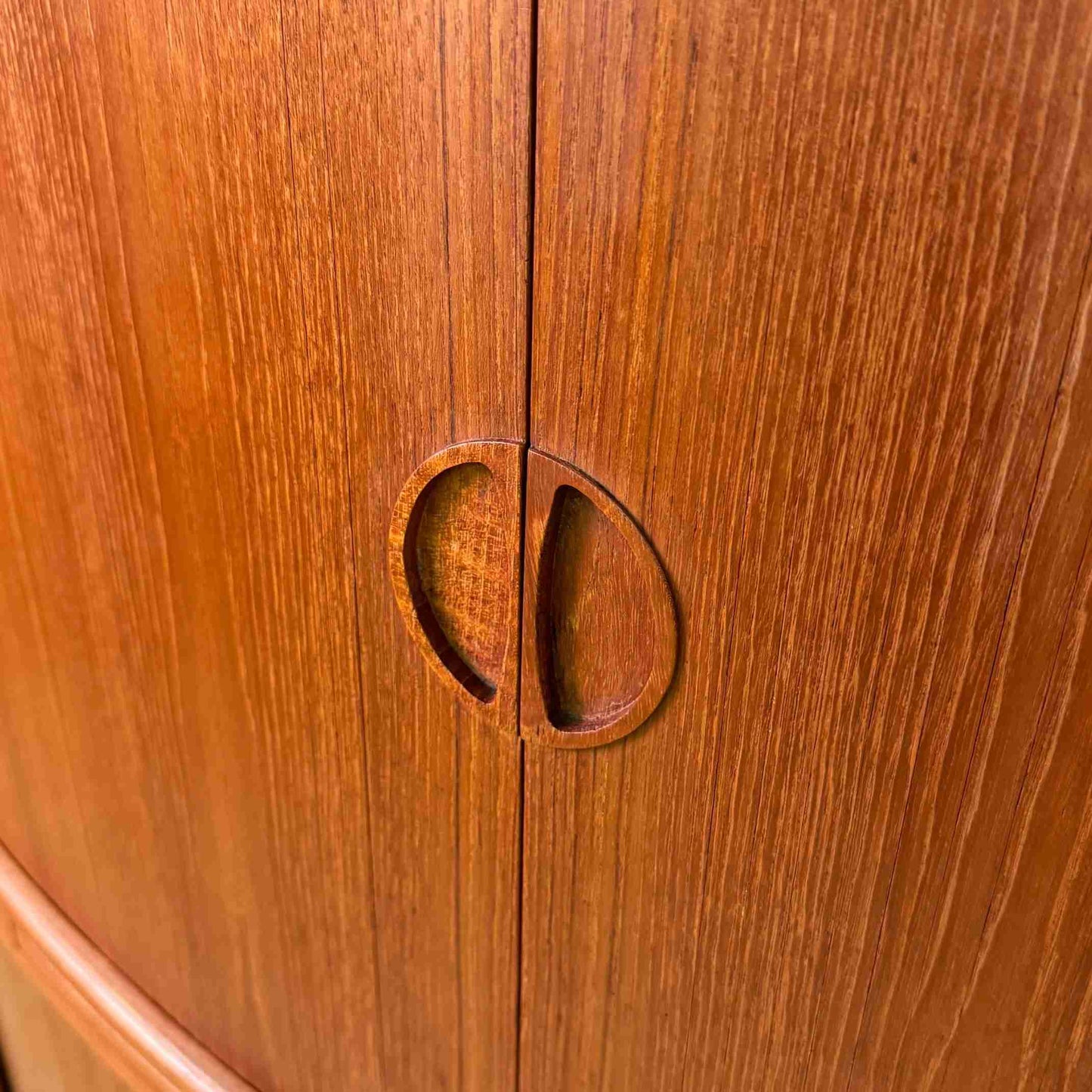 1960s Danish teak corner cocktail cabinet