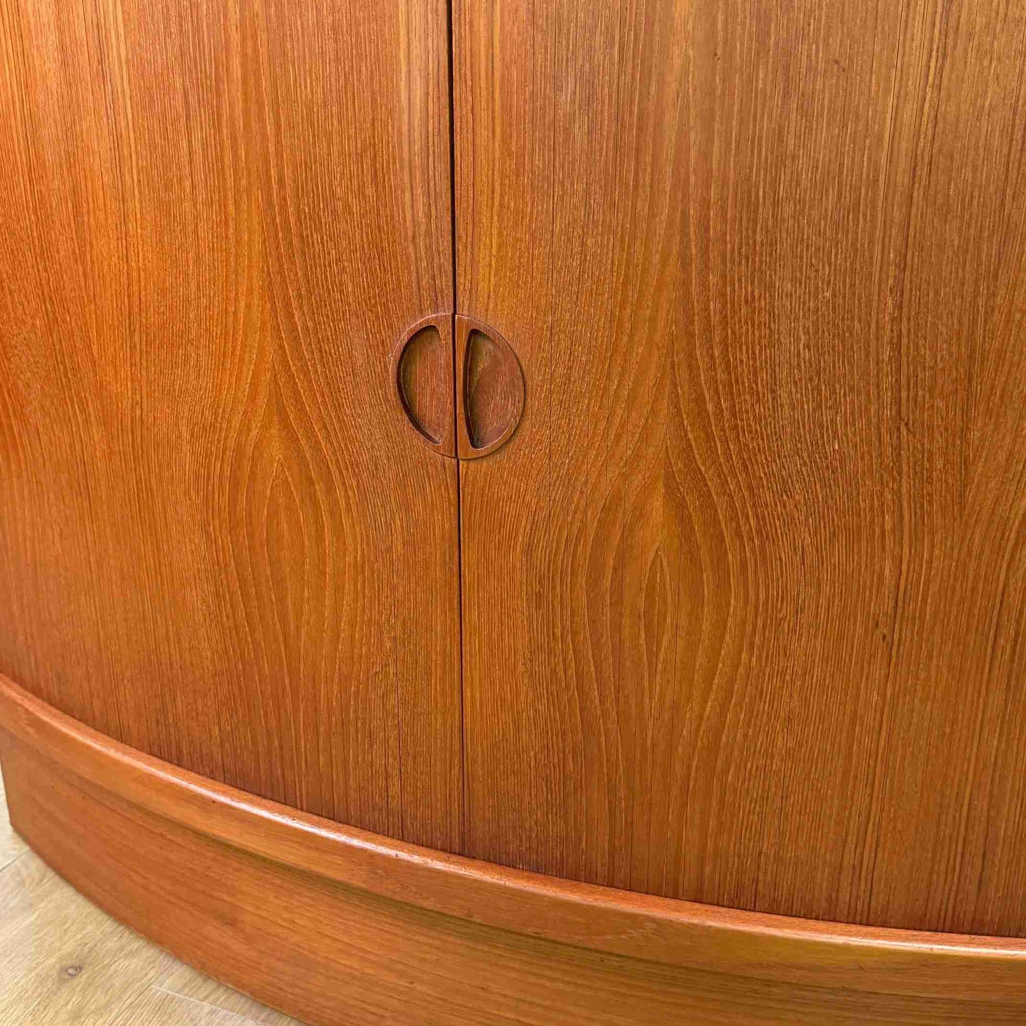 1960s Danish teak corner cocktail cabinet