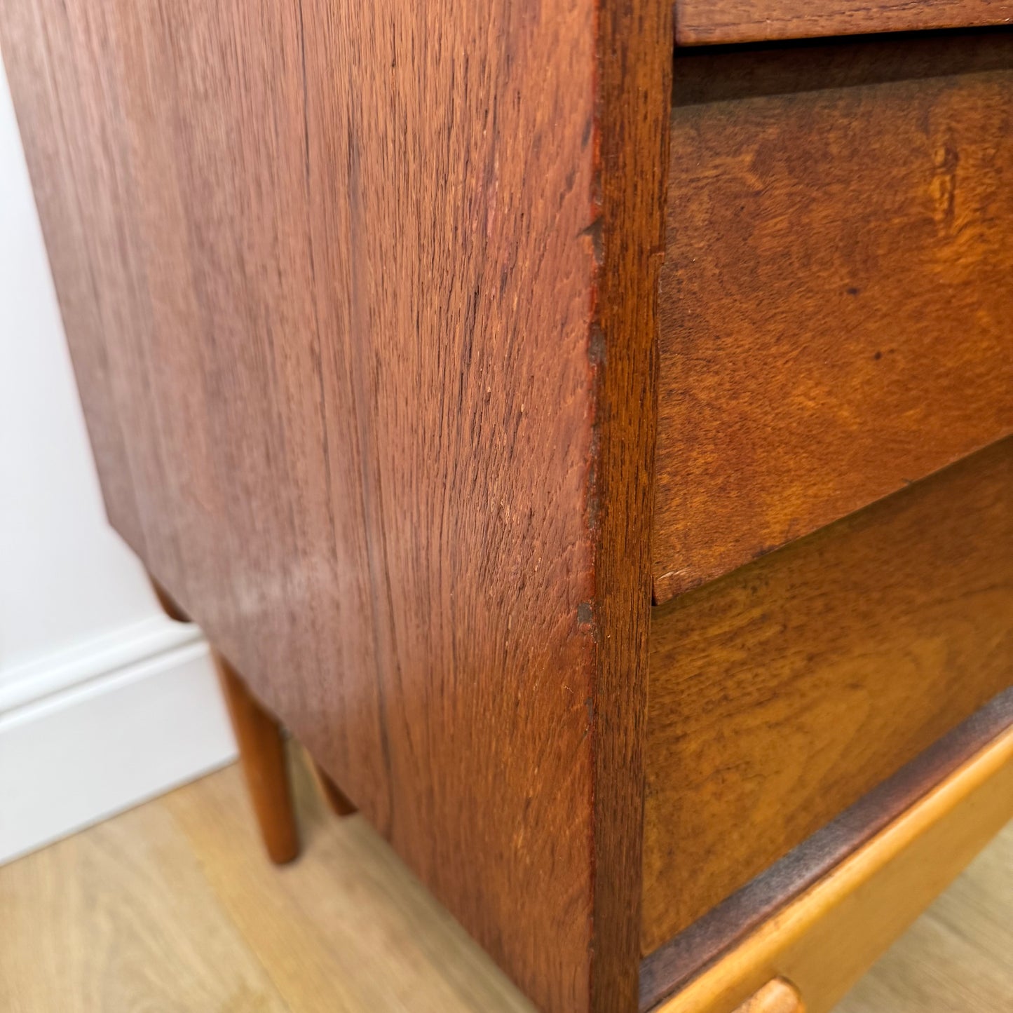 Swedish 1950s teak chest of drawers