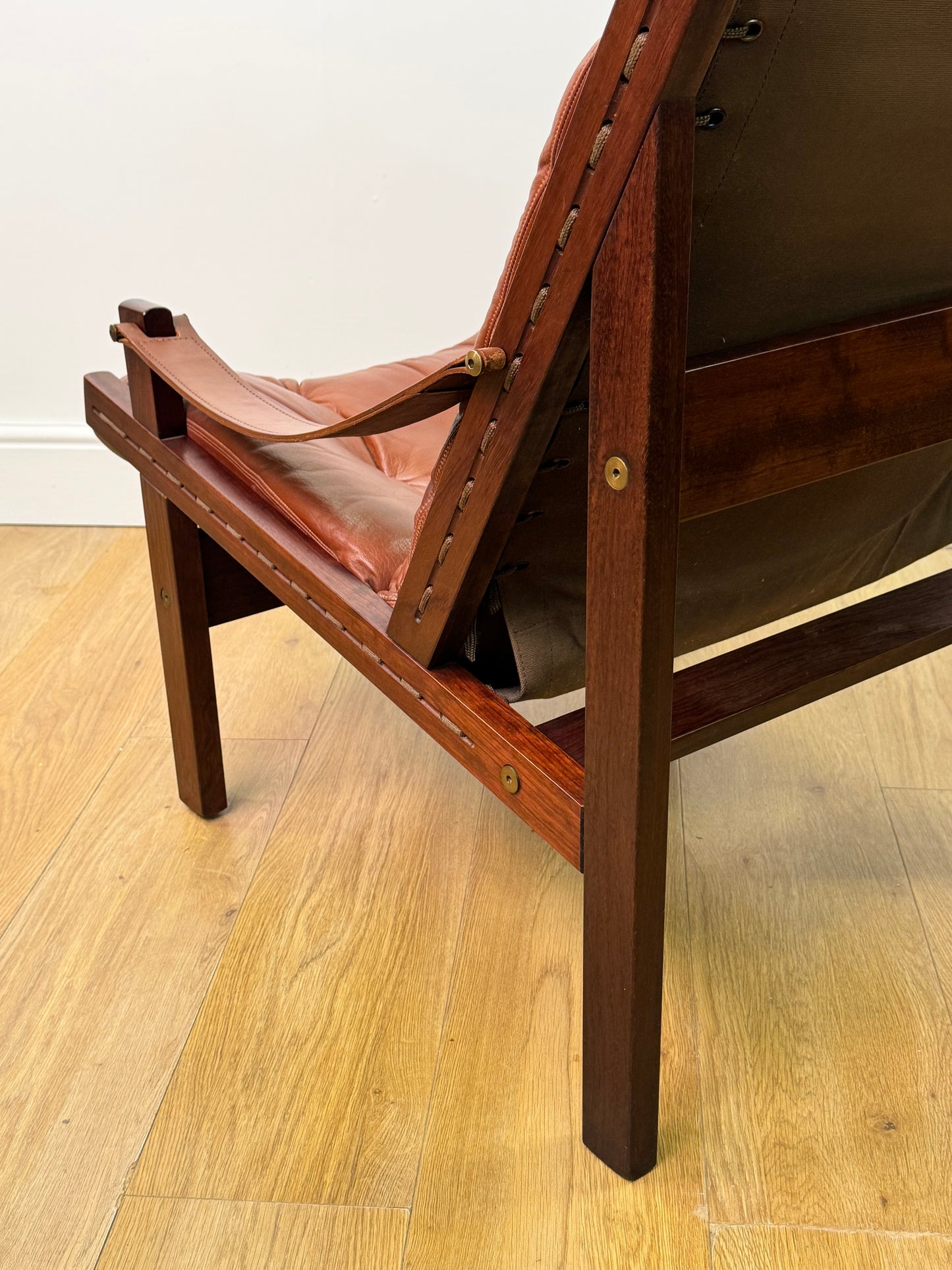 1960s leather Hunter chair by Torbjorn Afdal