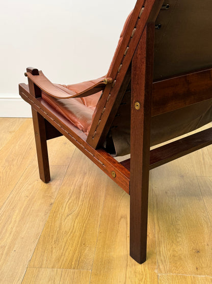 1960s leather Hunter chair by Torbjorn Afdal
