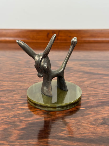 1970s silver plated donkey by Seba