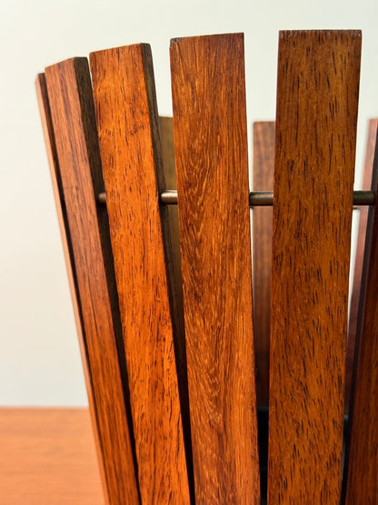 1960s slatted planter by Gladlyn ware